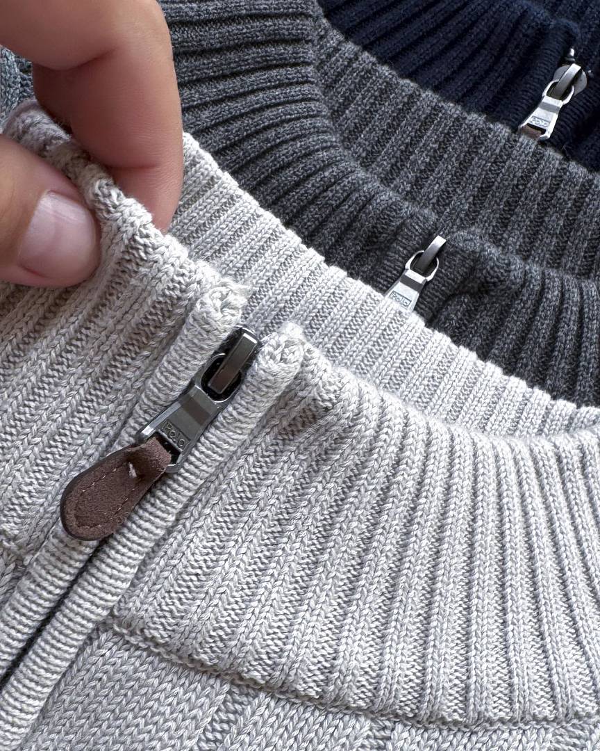 Ralph Lauren Cable-Knit Half-Zip Stand-Collar Sweater RL2502