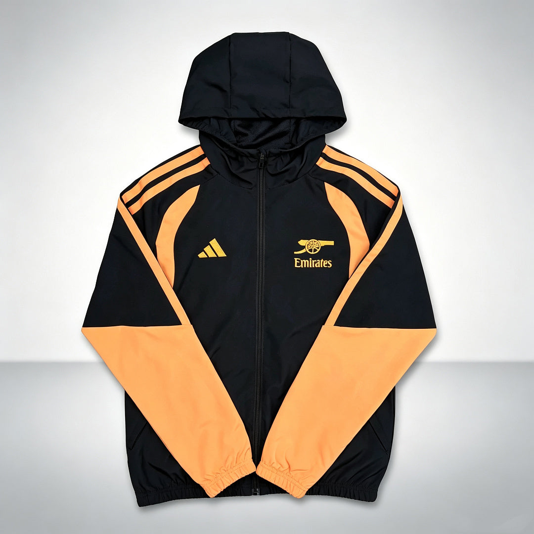 Arsenal 2026/27 Black Windbreaker Jacket