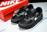 DR0145-002 AIR MAX 90 RETRO AIR CUSHIONED RUNNING SHOES BLACK/WHITE