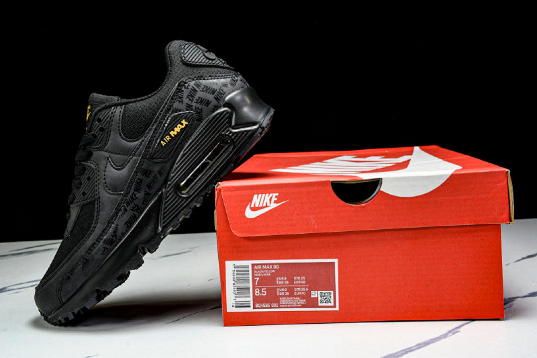 【240】BQ4685 001 AIR MAX 90 BLACK/YELLOW
