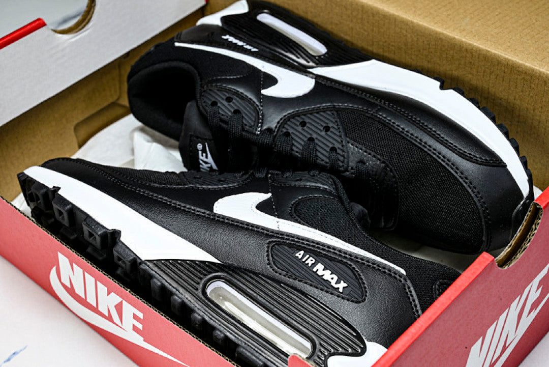 DH8010-002 AIR MAX 90 LTR CLASSIC SPORTS SHOES FOR MALE AND FEMALE COUPLES WHITE/BLACK