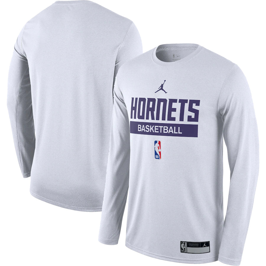 Charlotte hornets white long shirt