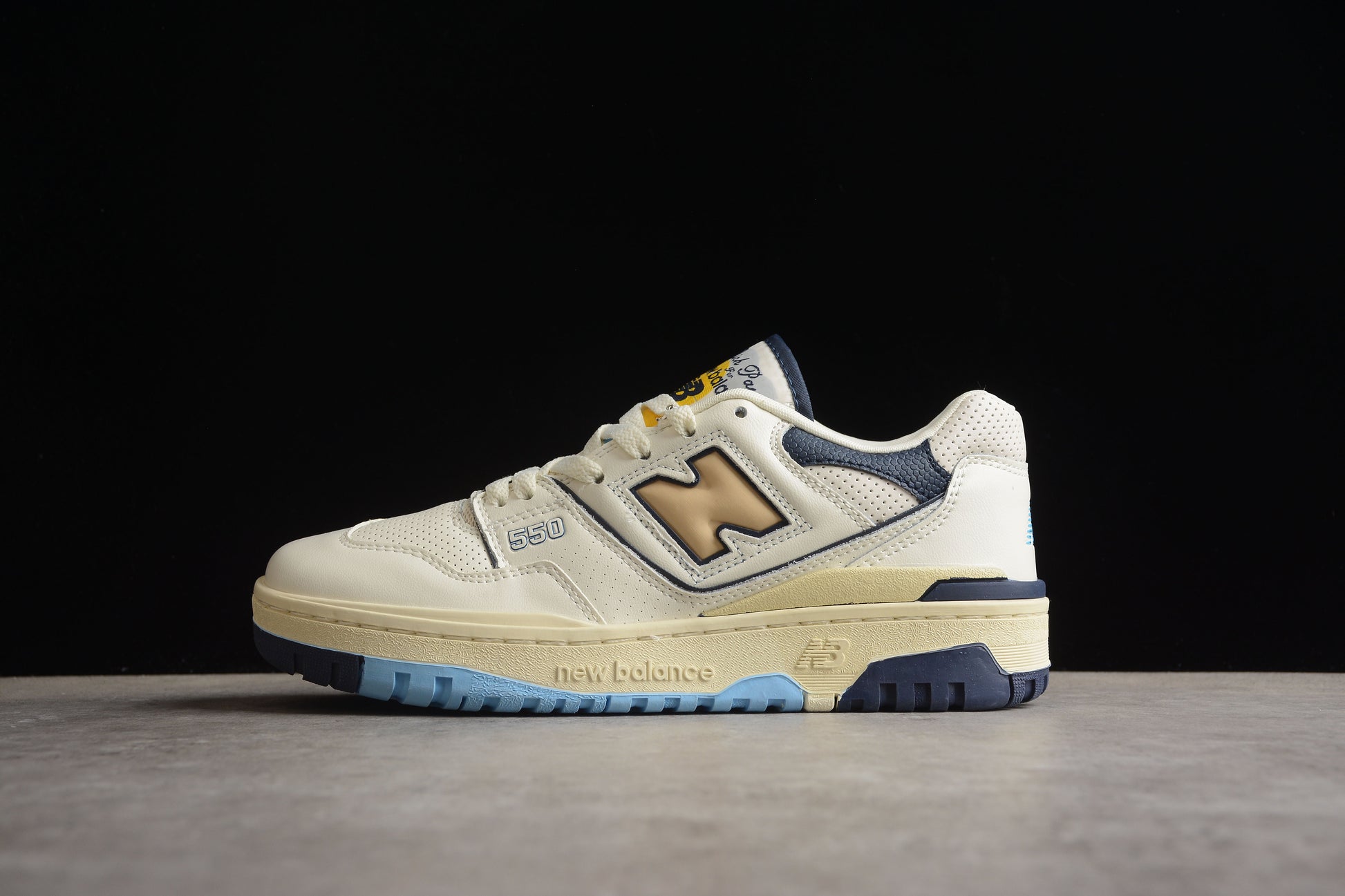 NB 550 beige blue shoes