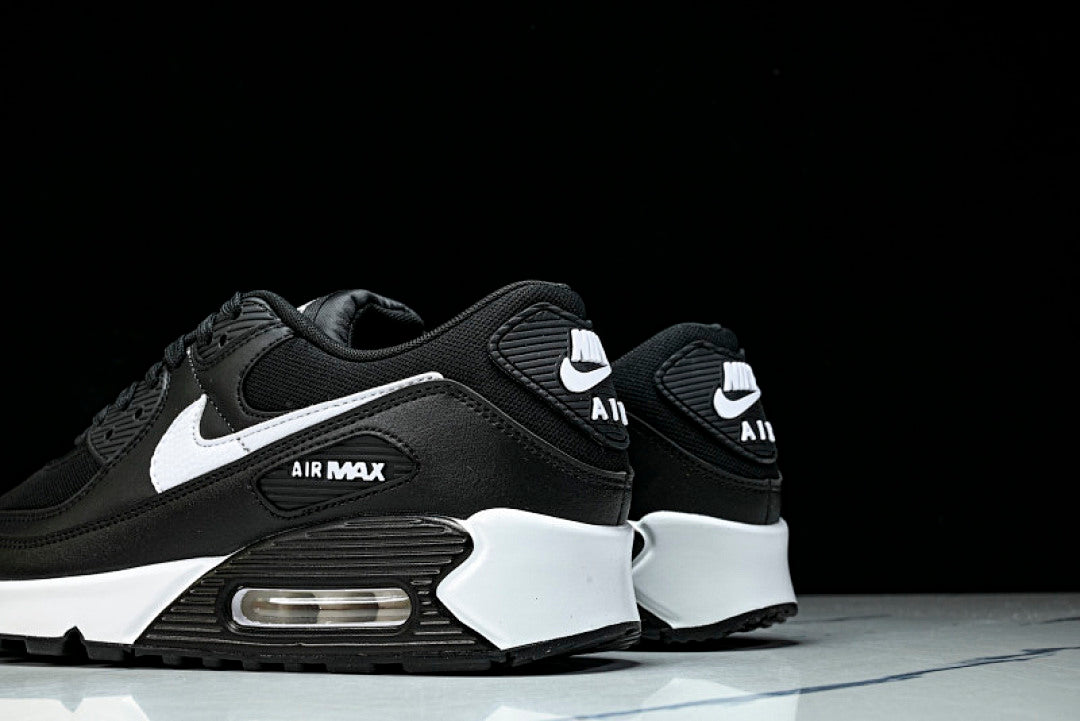 DH8010-002 AIR MAX 90 LTR CLASSIC SPORTS SHOES FOR MALE AND FEMALE COUPLES WHITE/BLACK