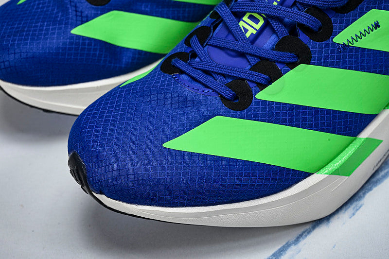 JP9271 ADIZERO ADIOS 4 M LOW-TOP RUNNING SHOES BLUE/GREEN