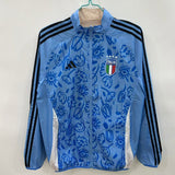 Italy Light Blue Print Windbreaker