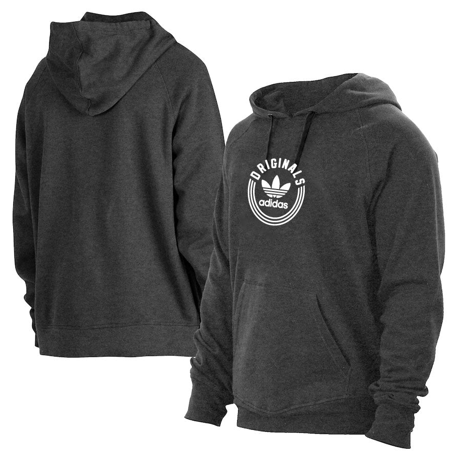 Adidas dark grey /white originals hoodie