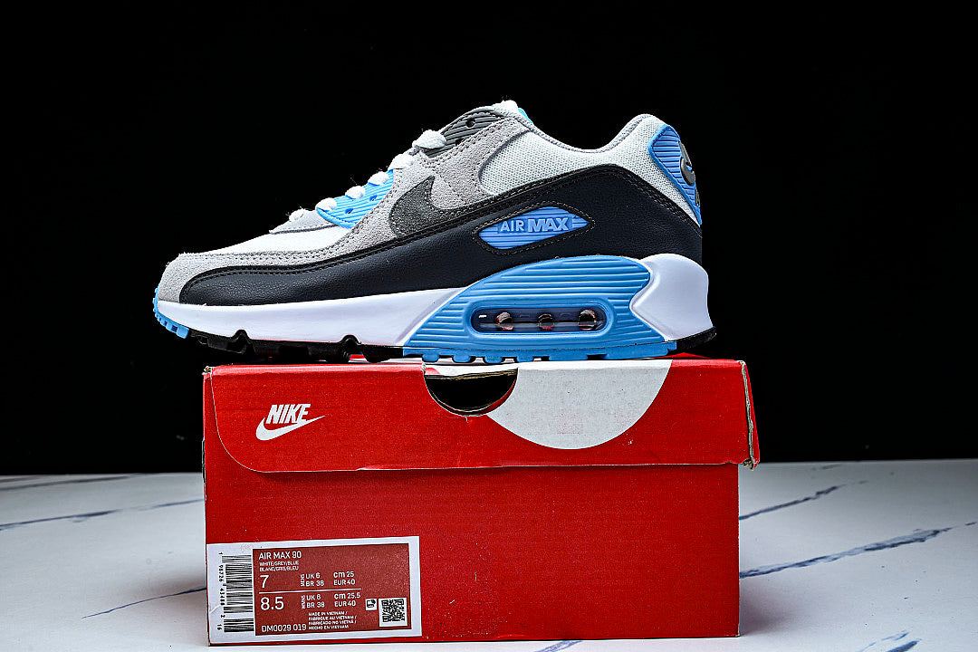 【250】DM0029-019 AIR MAX 90 PLATINUM TINT/IRON GREY/BLUE LIGHTNING