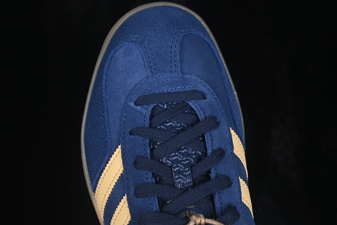 【260】[IH6798]-[GAZELLE INDOOR CASUAL ANTI SLIP BOARD SHOES BLUE/YELLOW]-[WOMAN:35-39]-[MAN:40-46]