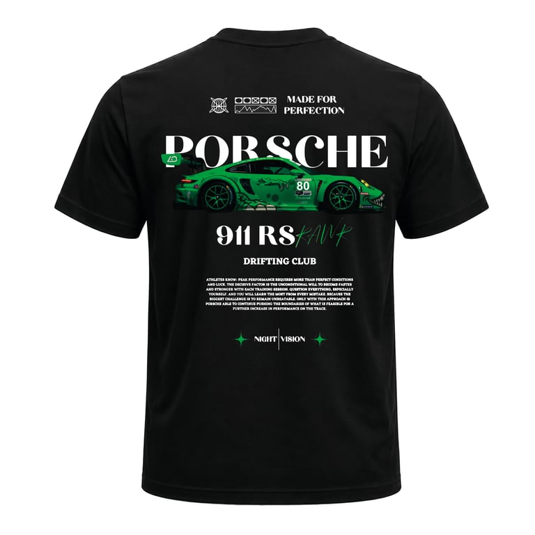 Porsche 911 RS Black T-Shirt