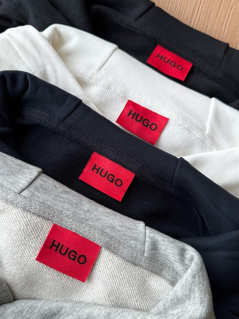 Boss Hugo Printed Cotton Hooded Jacket M3009