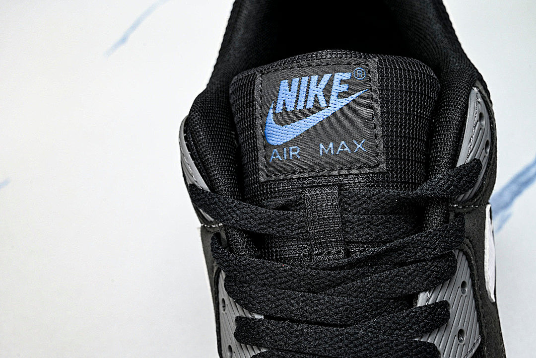 DR0145-002 AIR MAX 90 RETRO AIR CUSHIONED RUNNING SHOES BLACK/WHITE