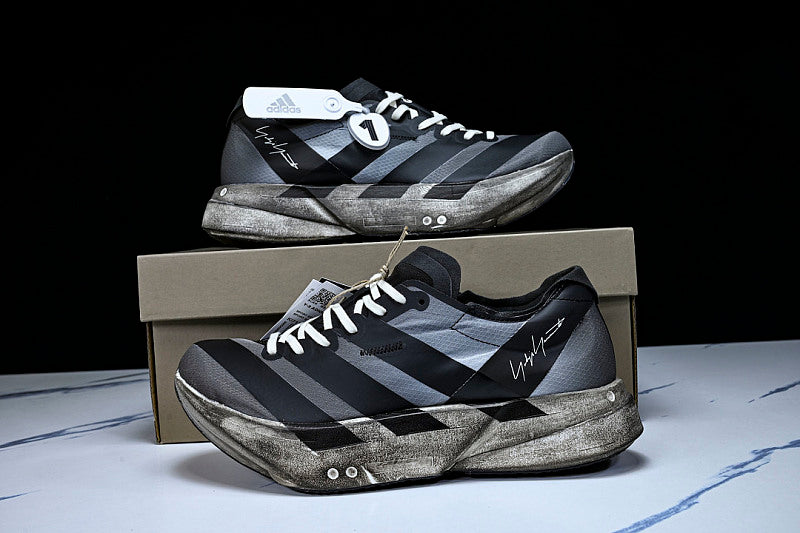 KI7128 Y-3 ADIOS PRO 4 BLACK/OFF WHITE/GREY FIVE
