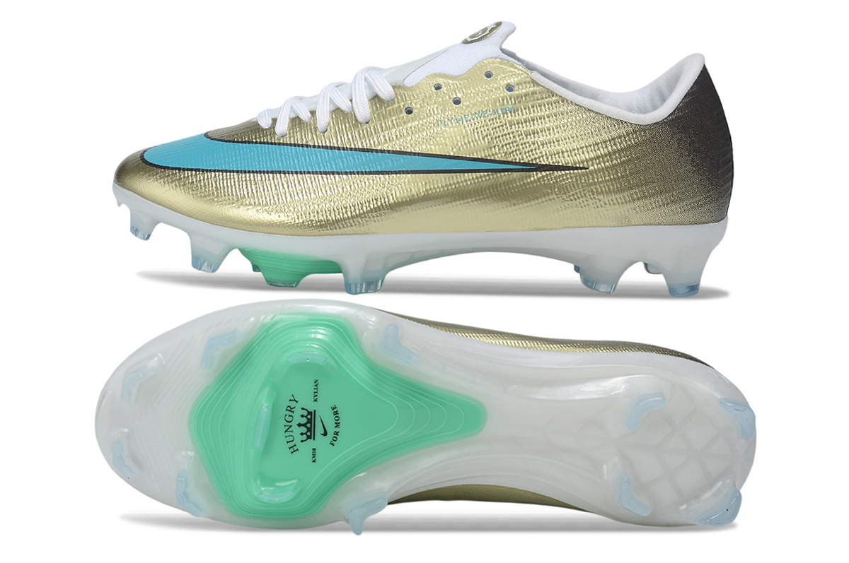 Nike Air Zoom Mercurial Vapor 17 Elite XXVI FG Soccer Shoes gold mbappe shoes