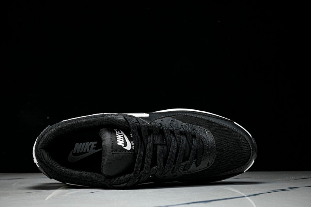 DH8010-002 AIR MAX 90 LTR CLASSIC SPORTS SHOES FOR MALE AND FEMALE COUPLES WHITE/BLACK