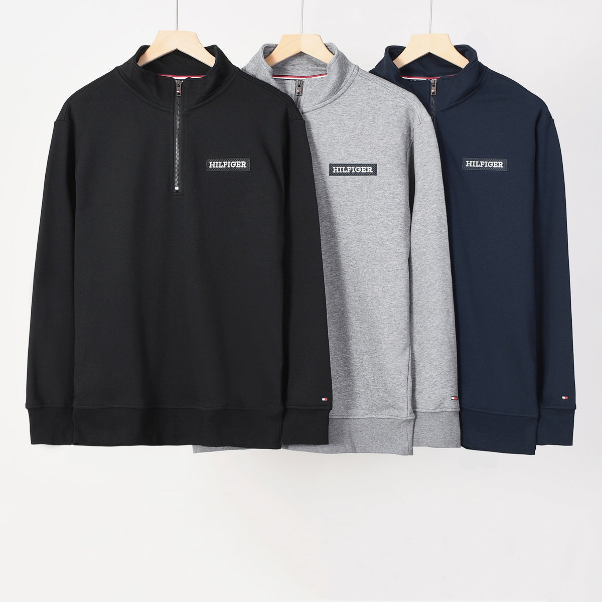605Half ZipStand Collar Sweatshirt