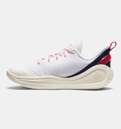 Unisex Curry 12 'USA' Basketball Shoes Midnight White / Midnight Navy / Red - 100