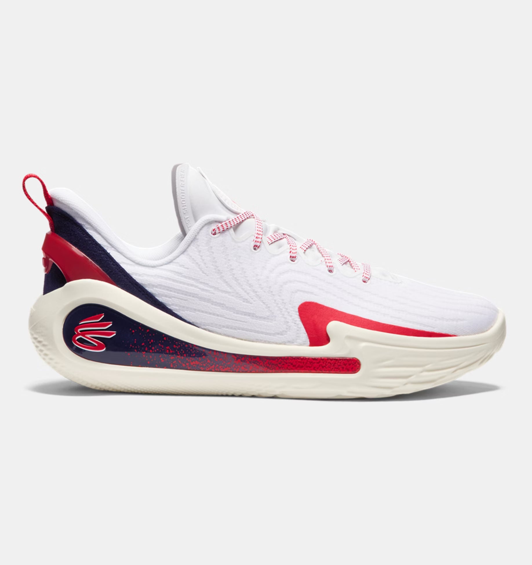 Unisex Curry 12 'USA' Basketball Shoes Midnight White / Midnight Navy / Red - 100