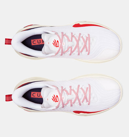 Unisex Curry 12 'USA' Basketball Shoes Midnight White / Midnight Navy / Red - 100