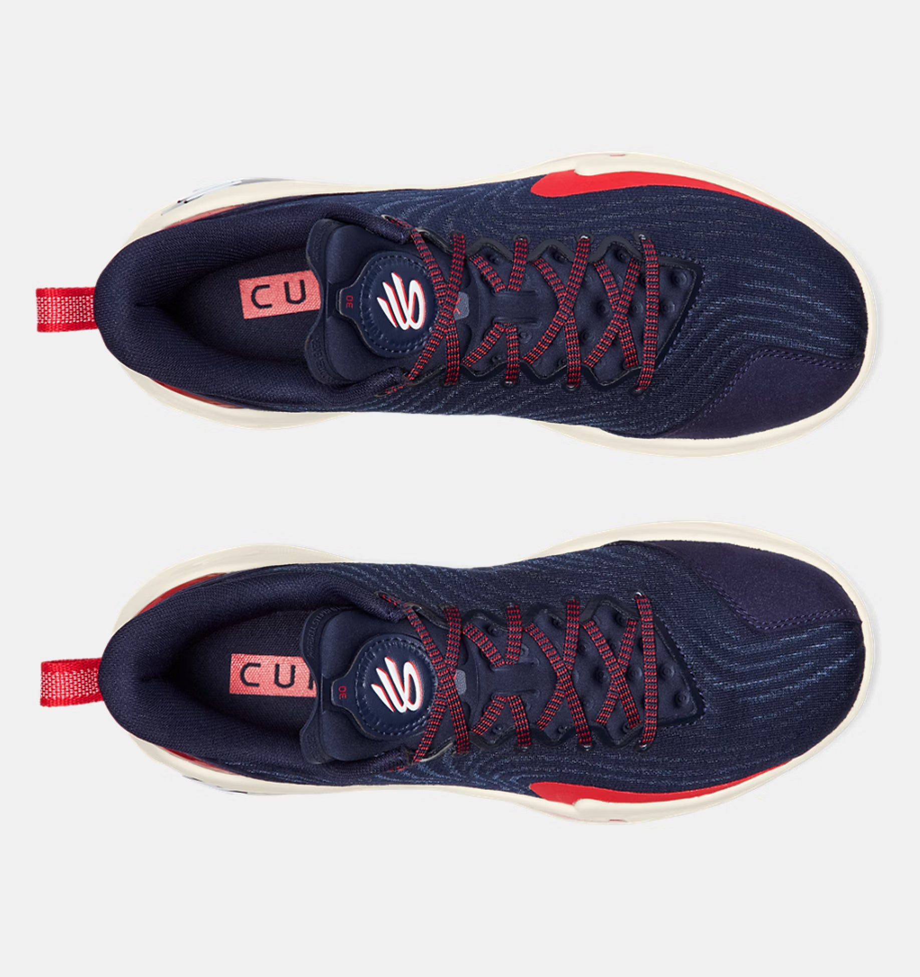 Unisex Curry 12 'USA' Basketball Shoes Midnight Navy / White / Red - 410