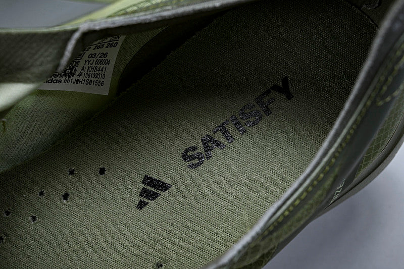 KH8441 ADIZERO ADIOS PRO 4 TENT GREEN/MATTE SILVER/MAGIC LIME