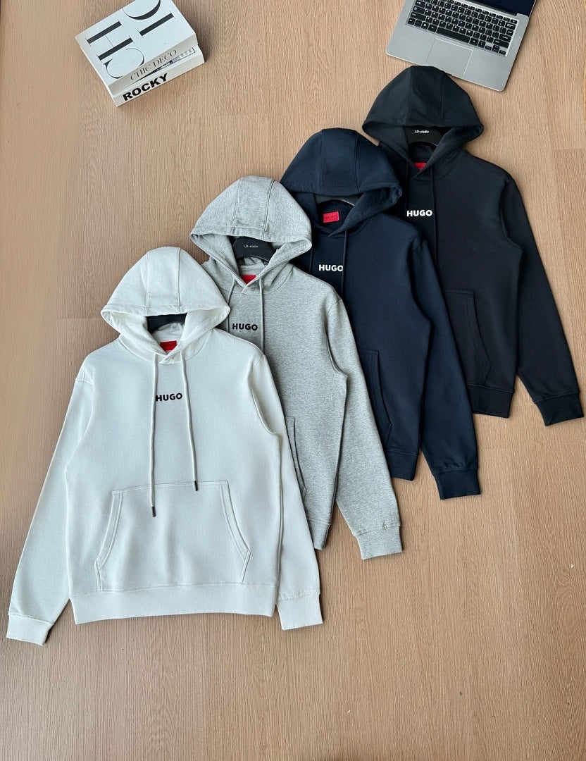Boss Hugo Printed Cotton Hooded Jacket M3009