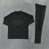 26-27 Season Real Madrid Full-Black Color Football Sweater Set