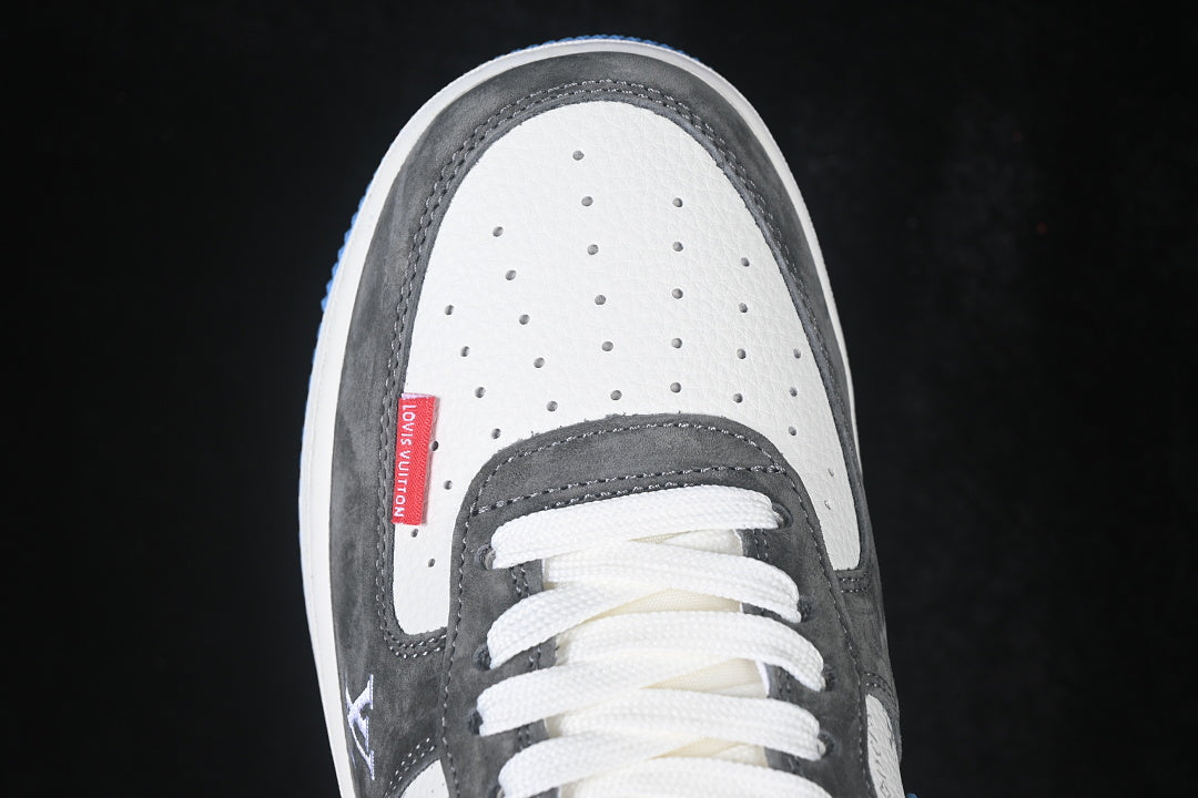 【330】[WY0655-111]-[AIR FORCE 1 07 LOW CASUAL SNEAKERS DARK GRAY/WHITE]-[WOMAN:36-39]-[MAN:40-45]