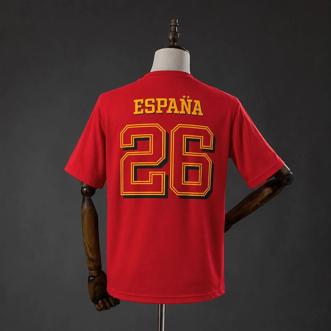 Spain 26 champion cotton shirts S-XXL