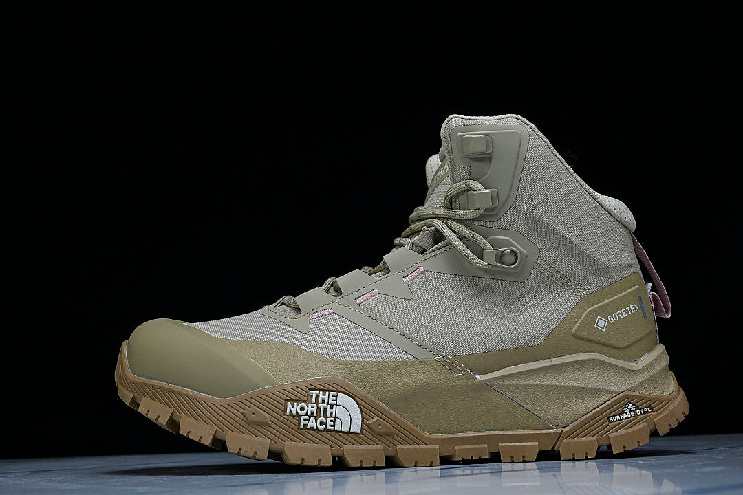 THE NORTH FACE SUMMIT OFFTRAIL GORETEX MEN'S HIKING SHOES LIGHT GRAY/GREEN