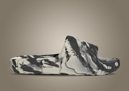The Adidas Adilette 22 Slide Black Grey