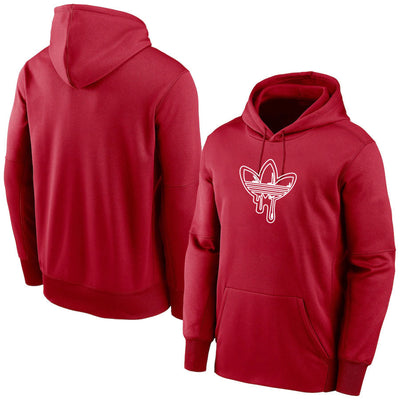 Adidas red hoodie