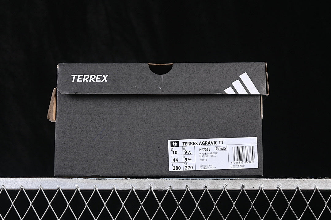 TERREX AGRAVIC SOLE-BOOSTING RUNNING SHOES WHITE/BLUE/WHITE