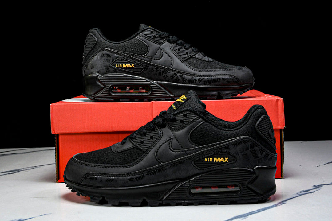 【240】BQ4685 001 AIR MAX 90 BLACK/YELLOW