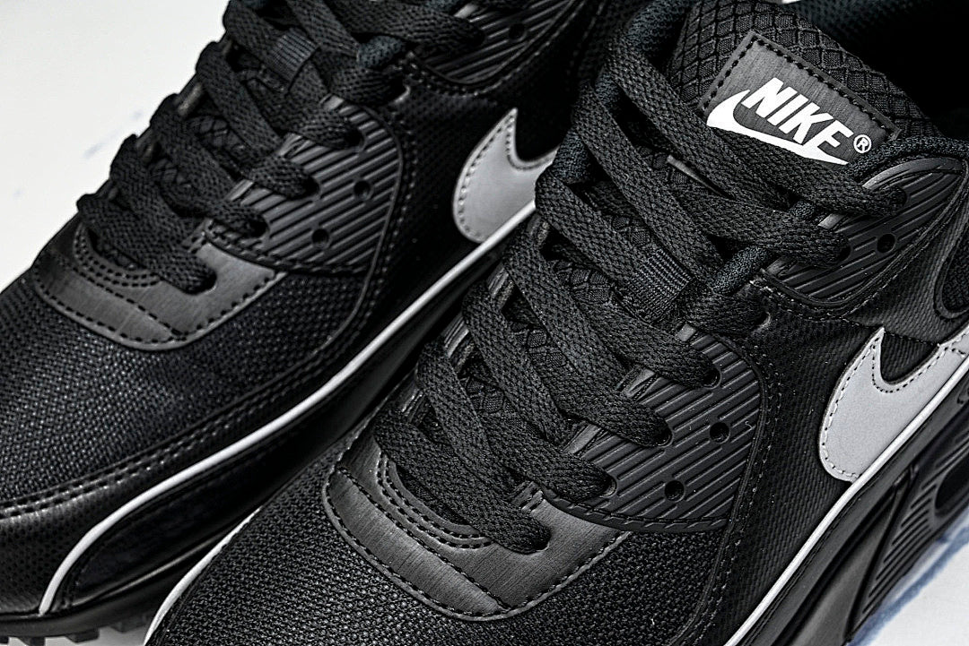 HV4517-002 AIR MAX 90 LTR CLASSIC MEN'S SPORTS SHOES BLACK/LIGHT GRAY