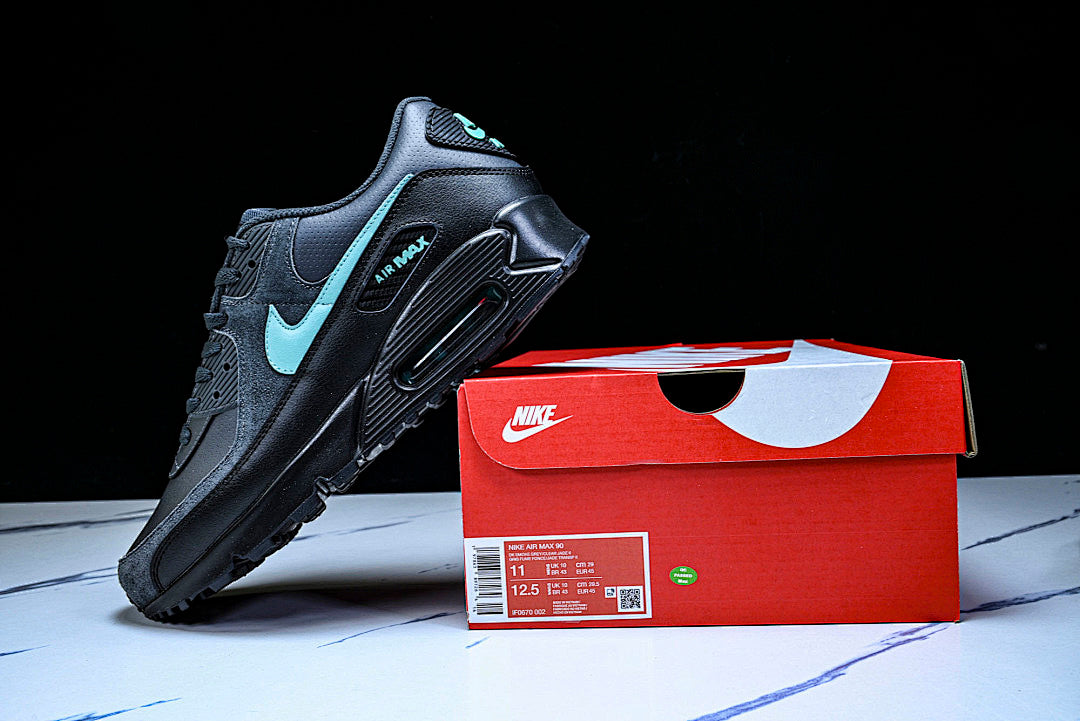 IF0670 002 AIR MAX 90 BLACK CLEAR JADE DARK SMOKE GREY/CLEAR JADE II/BLACK/WHITE