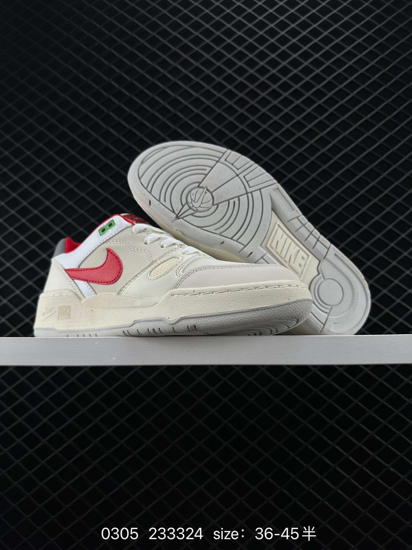 2 Billie Eilsh x Nike joint Air Alpha Force 88 low-top basketball shoes. This pair of shoes was used as a transition shoe between the AJ2 Low and Air Jordan 3 and the details of the 1988 original vers