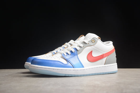 Air Jordan Low 1 rouge/bleu