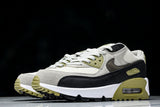DM0029-011 AIR MAX 90 RETRO AIR CUSHIONED RUNNING SHOES BLACK/WHITE/TEA GREEN