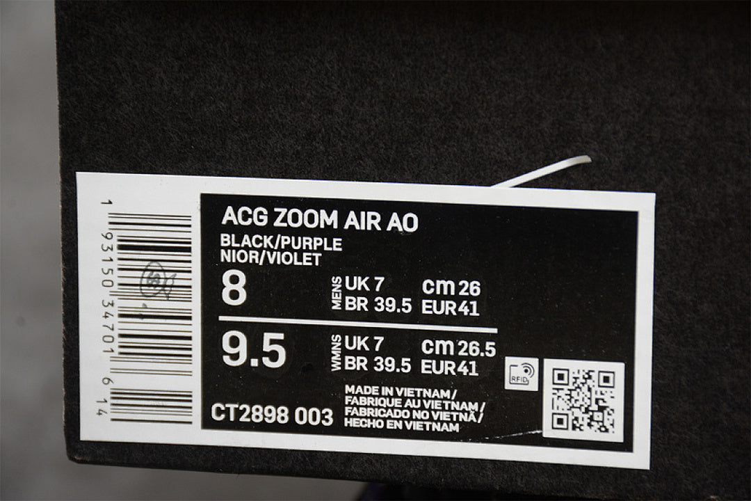 ACG ZOOM AIR AO BLACK/ATOMIC VIOLET