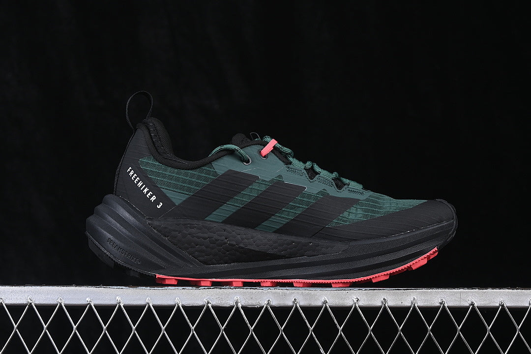 TERREX FREEHIKER 3 LOW CASUAL LIFE SHOES BLACKISH GREEN/BLACK