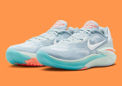 nike air zoom gt cut 2 blue and orange  shoes