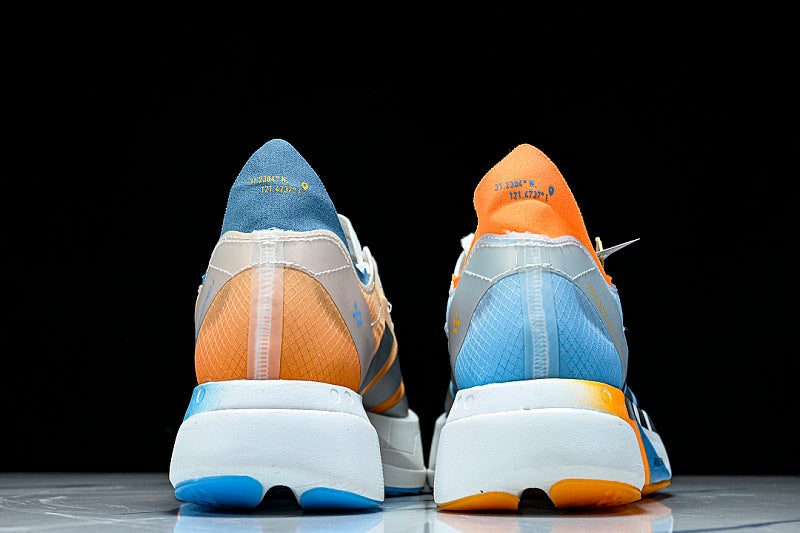 KH6360 ADIZERO ADIOS 4 M LOW-TOP RUNNING SHOES ORANGE/SILVER/BLUE/WHITE