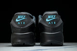 IF0670-002 AIR MAX 90 RETRO AIR CUSHIONED RUNNING SHOES BLACK/ANTHRACITE/SKY BLUE