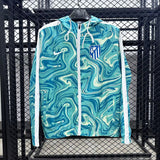 Atletico Madrid Teal Print Windbreaker