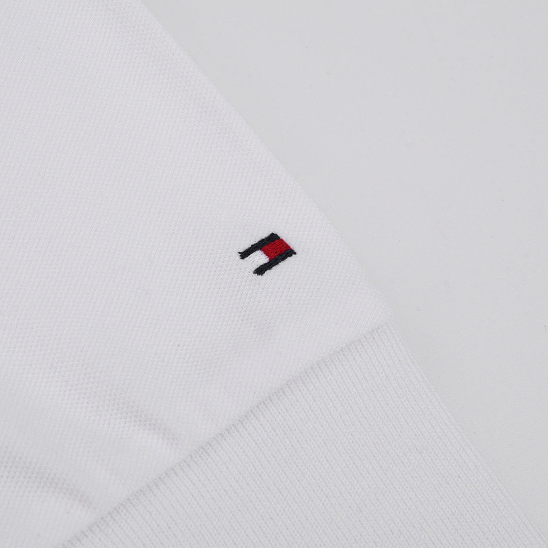TommyEmbroideryLapel Long Sleeve Polo Shirt