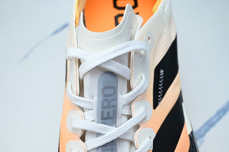 KI4780 ADIZERO ADIOS 4 M LOW-CUT RUNNING SHOES WHITE/ORANGE/BLACK