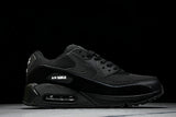AJ1285-019 AIR MAX 90 RETRO AIR CUSHIONED RUNNING SHOES BLACK/INKINESS