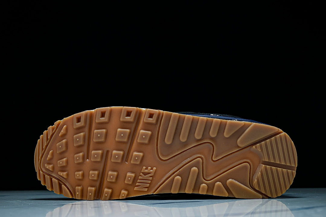 FB9658-400 AIR MAX 90 MIDNIGHT NAVY/BLACK/GUM MEDIUM BROWN/WHITE
