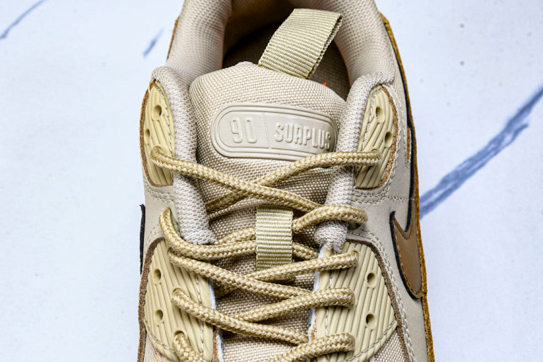 CQ7743-200 AIR MAX 90 TRENDY COUPLE LOW TOP AIR CUSHIONED CASUAL LIGHT WHEAT/BROWN/KHAKI